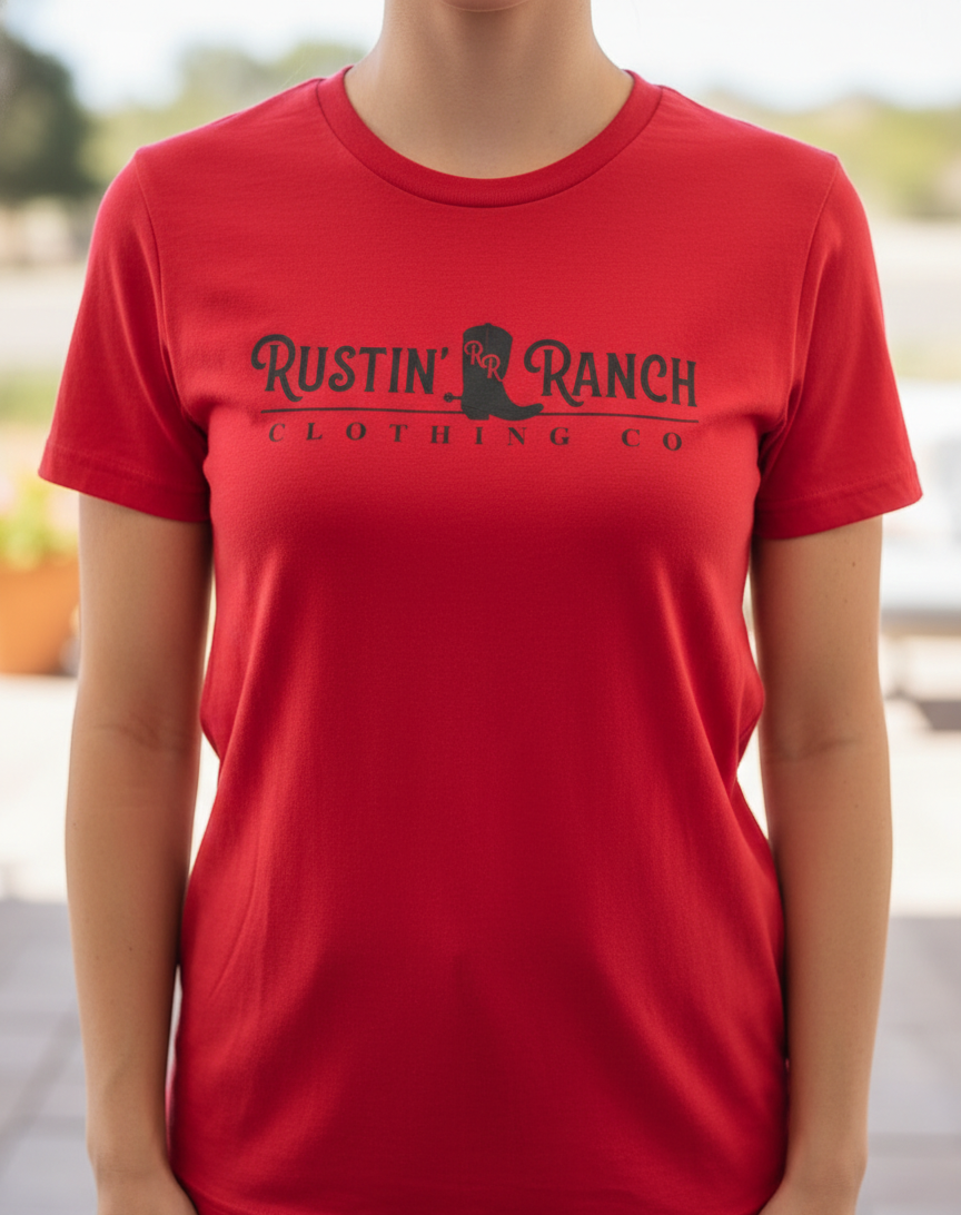 Rustin' Ranch Clothing Co. Women's 'Signature' Logo Tee