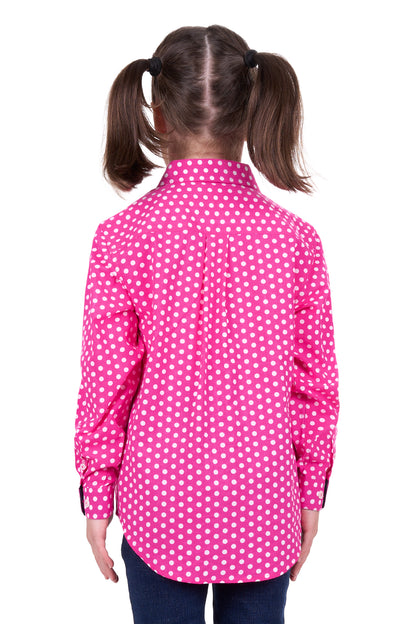 Hard Slog Kids Kelly Half Placket L/S Shirt
