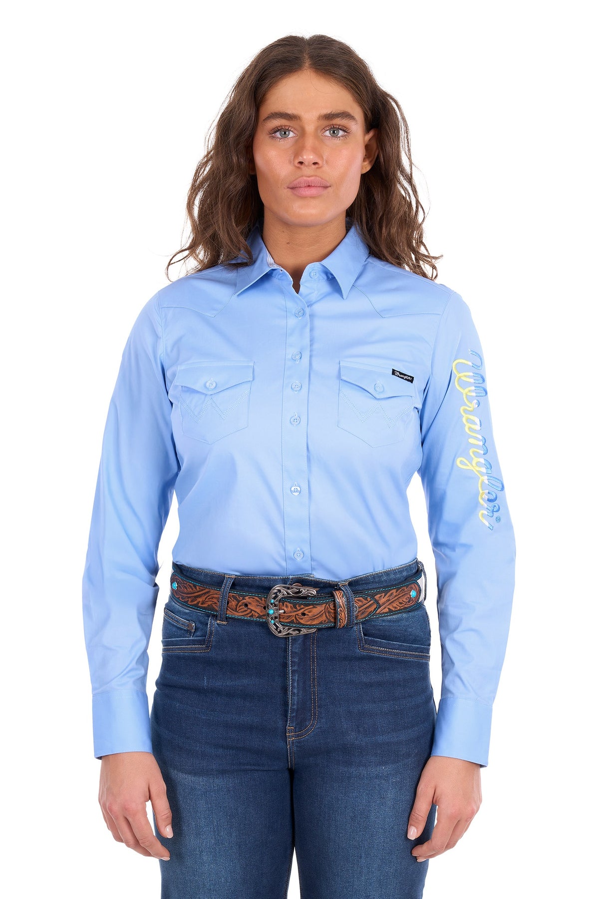 Wrangler Women’s Hazel Logo Western L/S Shirt