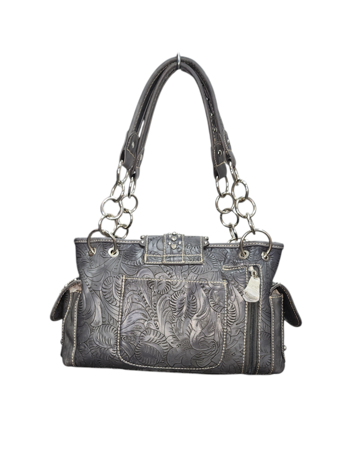 Montana West Buckle with Florals Handbag