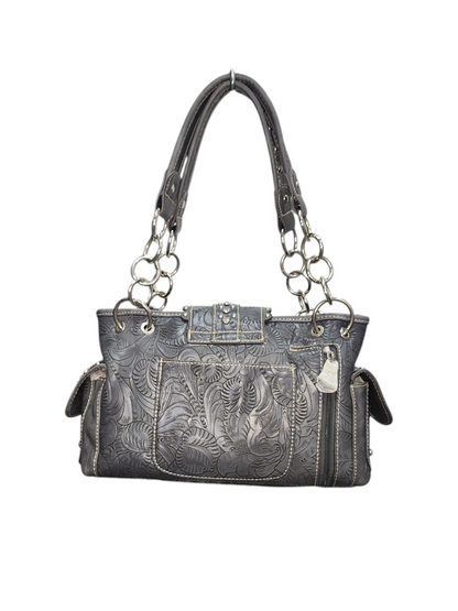 Montana West Buckle with Florals Handbag