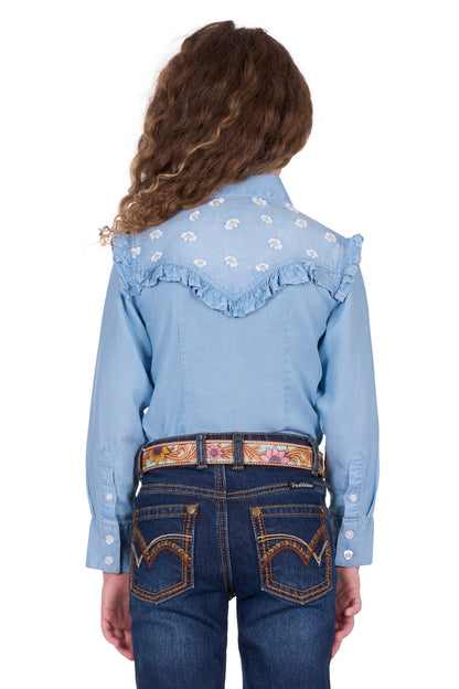 Pure Western Girl's Pheobe L/S Shirt