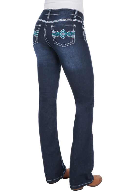 Pure Western Women's Indiana Relaxed Riding Jean