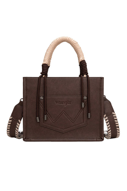 Wrangler Cow Print Tassel Crossbody Bag