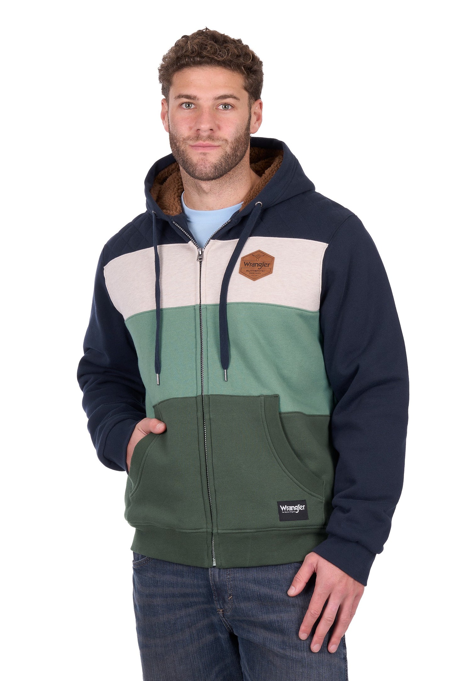 Wrangler Men's Dwayne Zip Through Hoodie