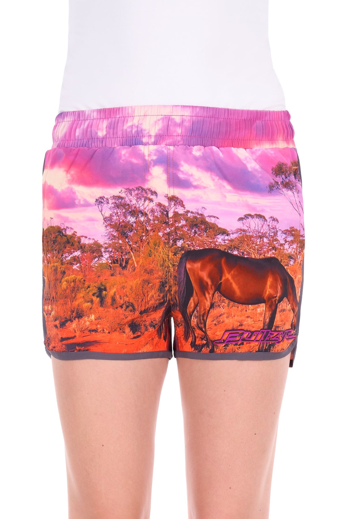 Bullzye Women’s Grazing Horse Sports Short