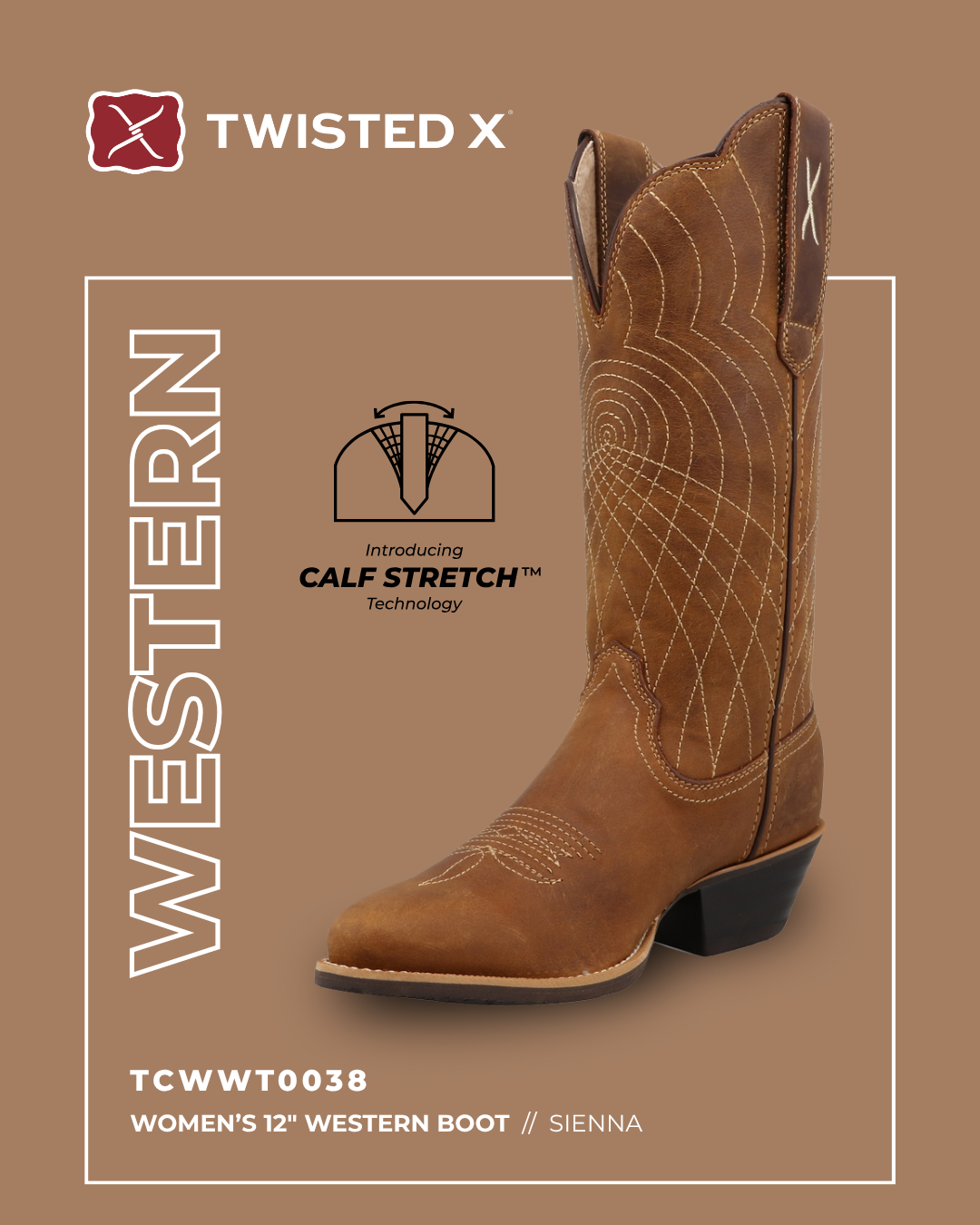 Twisted X Women's 12" Western Boot