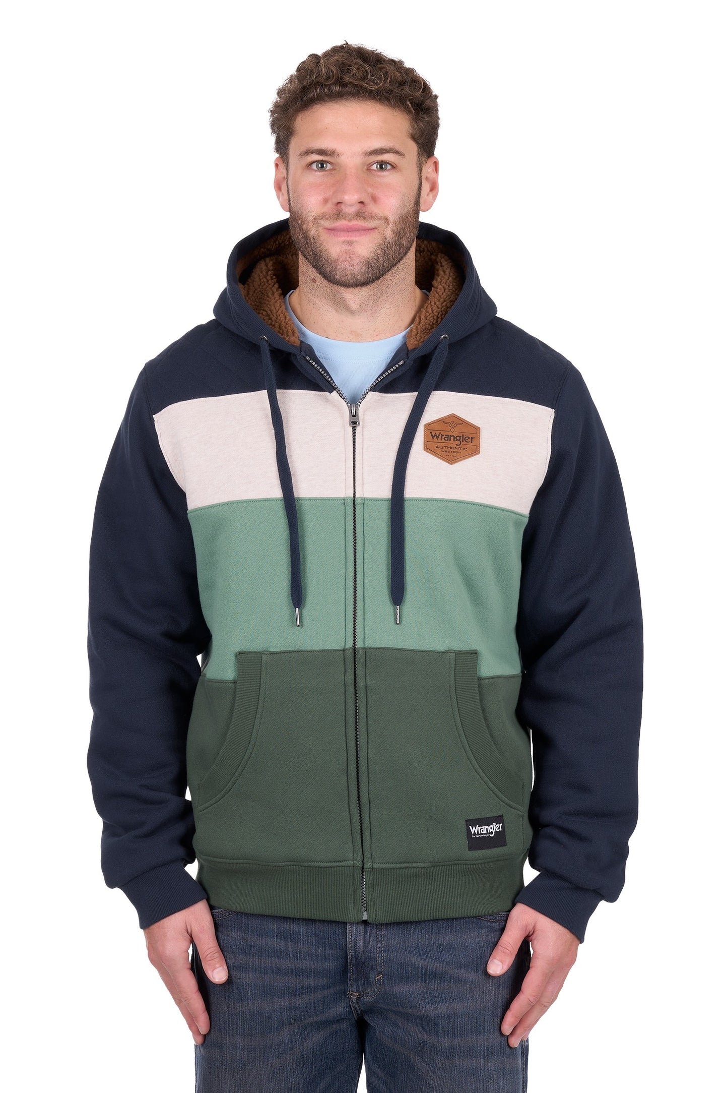 Wrangler Men's Dwayne Zip Through Hoodie