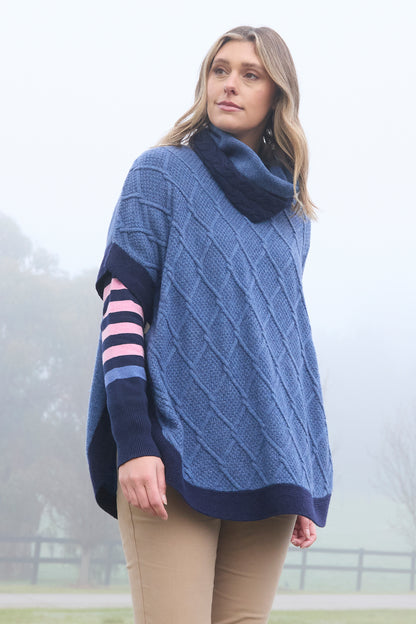 Thomas Cook Women's Isabella Cable Poncho