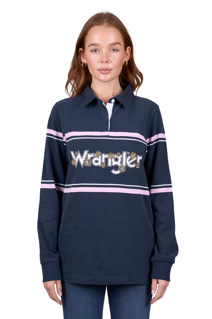 Wrangler Women's Daisy Stripe Rugby