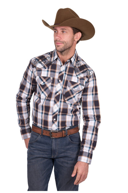 Wrangler Men's Ricky Embroidered L/S Shirt