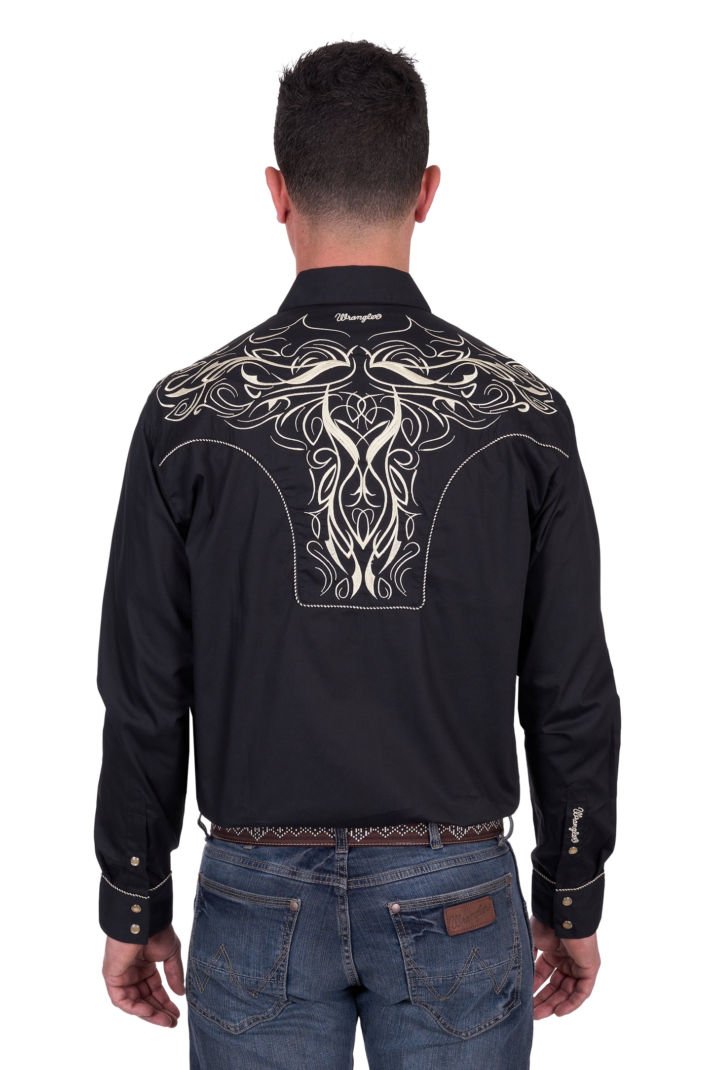 Wrangler Men's Carlos Embroidered L/S Shirt