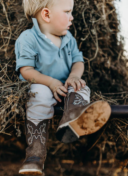 Baxter Junior Western Boot - Midnight Blue