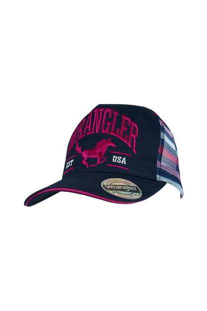 Wrangler Elize High Profile Ponytail Trucker Cap