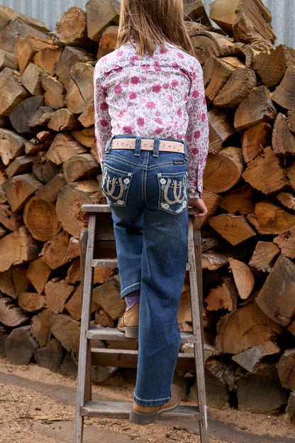 Pure Western Girl's Louisa Straight Leg Jean