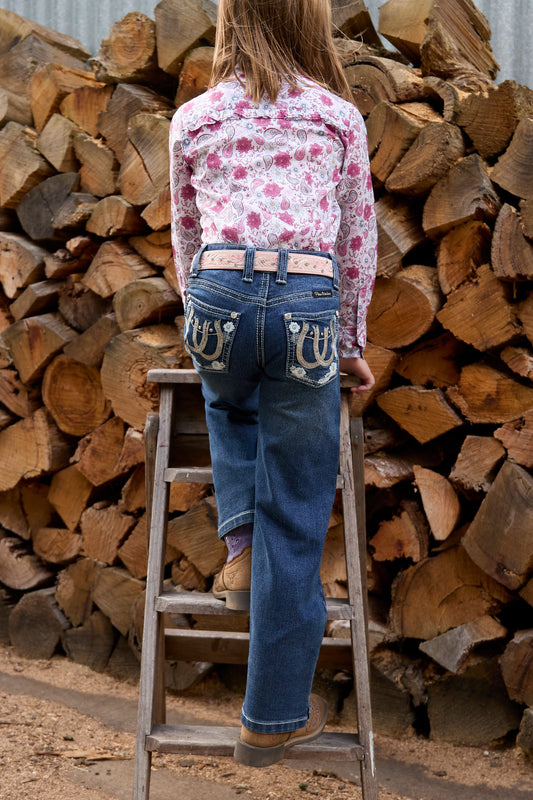 Pure Western Girl's Louisa Straight Leg Jean