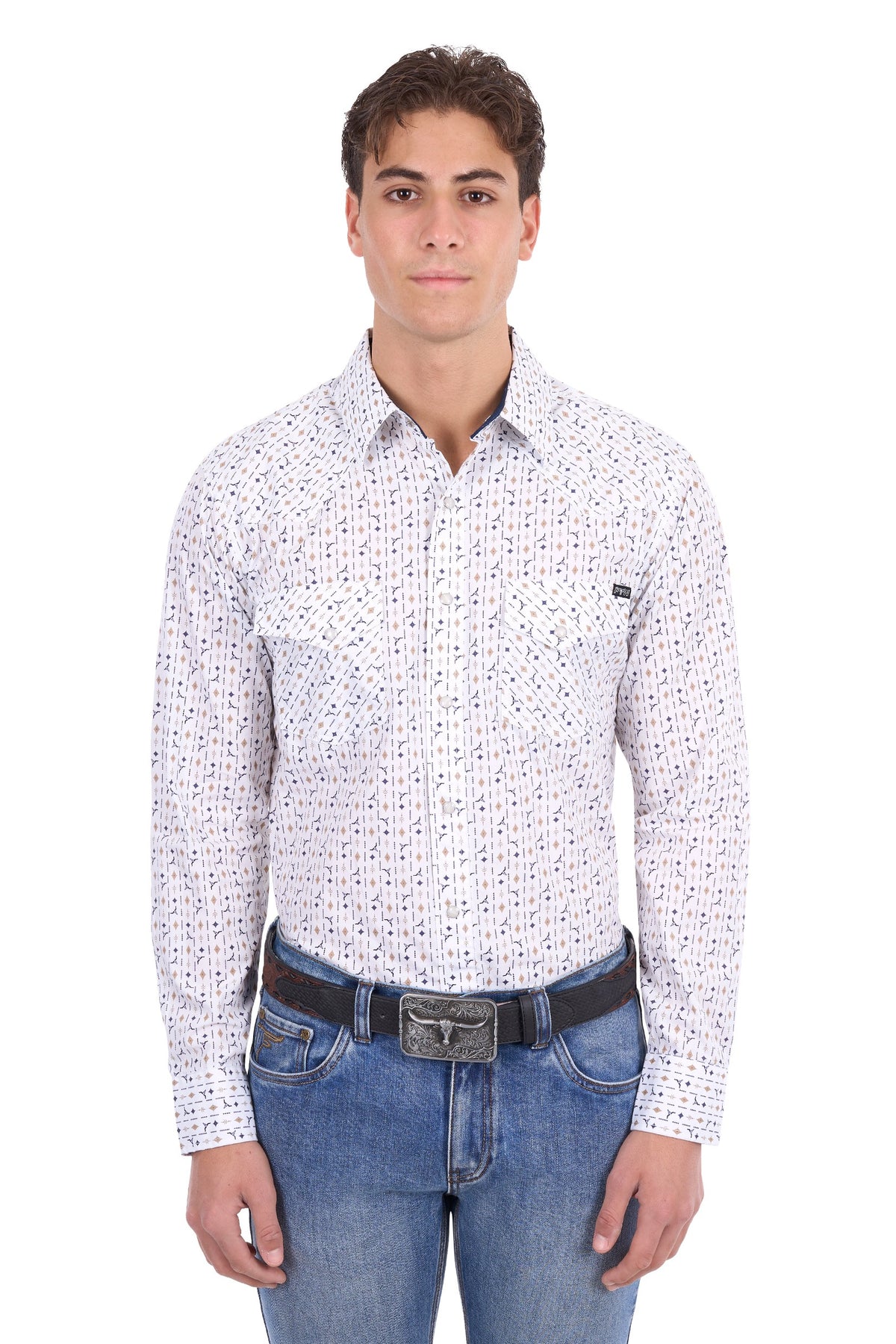 Pure Western Men’s Keith Print Western L/S Shirt