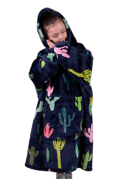 Pure Western Kid's Cactus Print Snuggle Hoodie