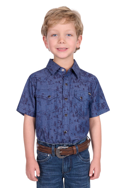 Pure Western Boy's Travis Ss Shirt