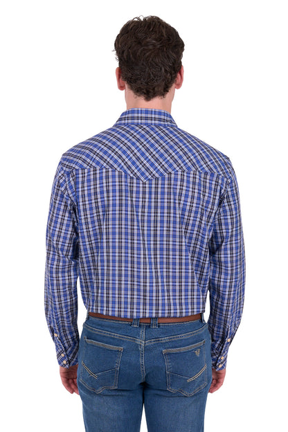 Bullzye Men’s Neil Check Western L/S Shirt