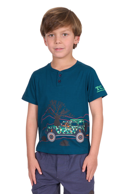 Thomas Cook Boy's Lucas Ss Henley Tee