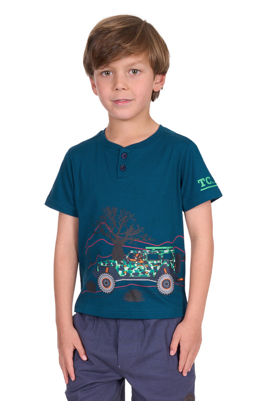 Thomas Cook Boy's Lucas Ss Henley Tee