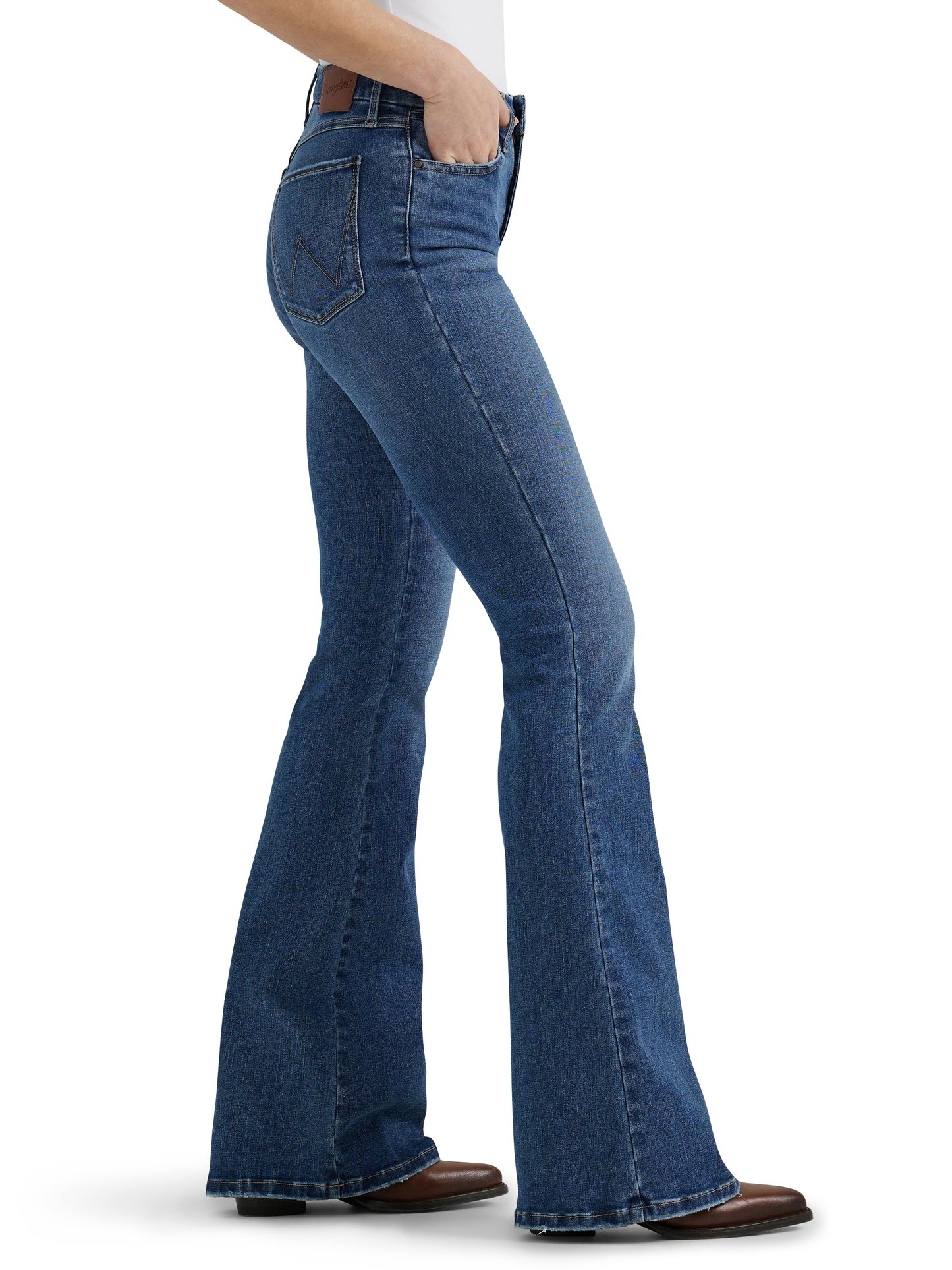 Wrangler Women's Bespoke Hi Rise Flare Jean - 32L