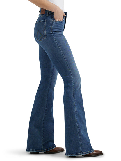 Wrangler Women's Bespoke Hi Rise Flare Jean - 32L