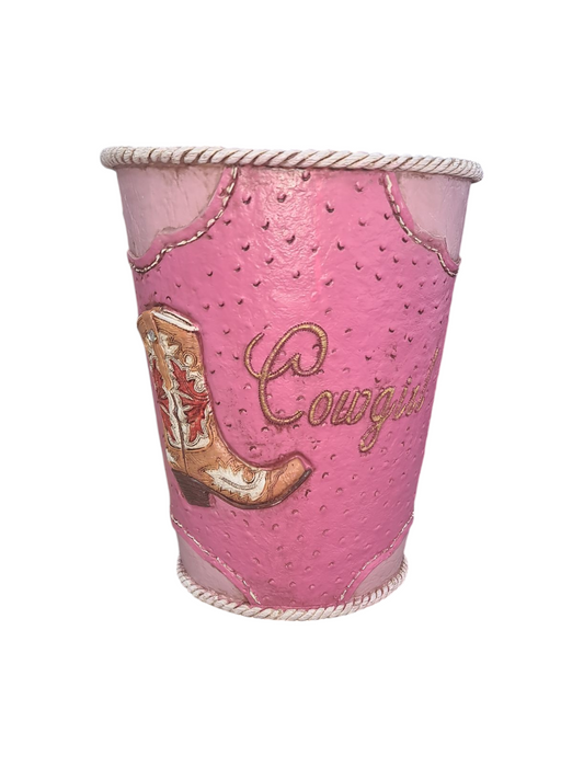Pure Western Cowgirl Waste Basket