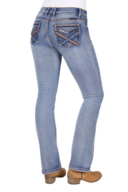 Pure Western Women's Emily Bootcut Jean - 32L