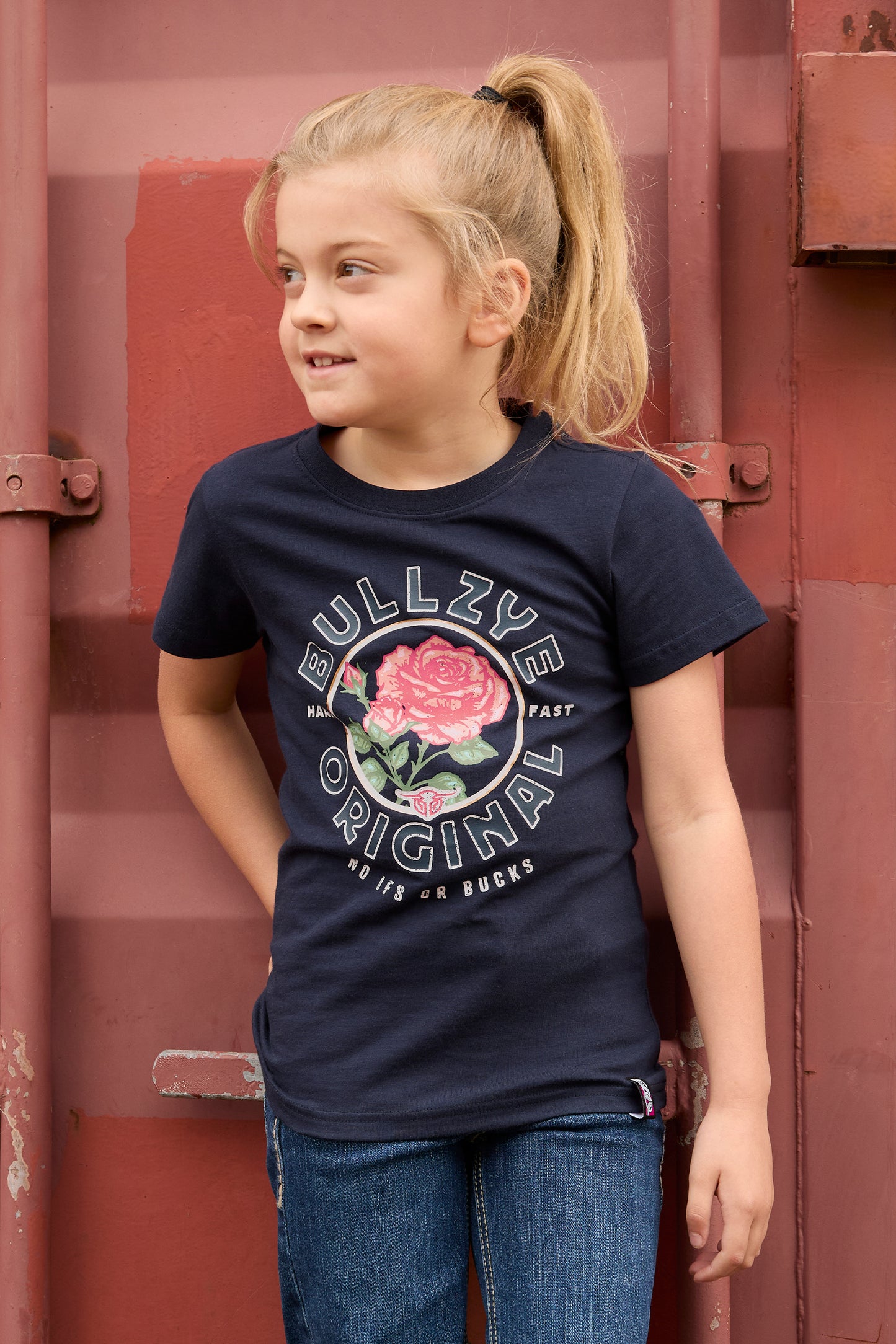 Bullzye Girls Rose Ss Tee