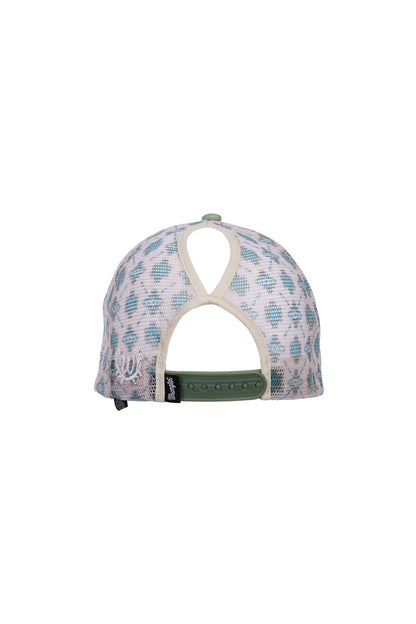 Wrangler Nat High Profile Ponytail Trucker Cap