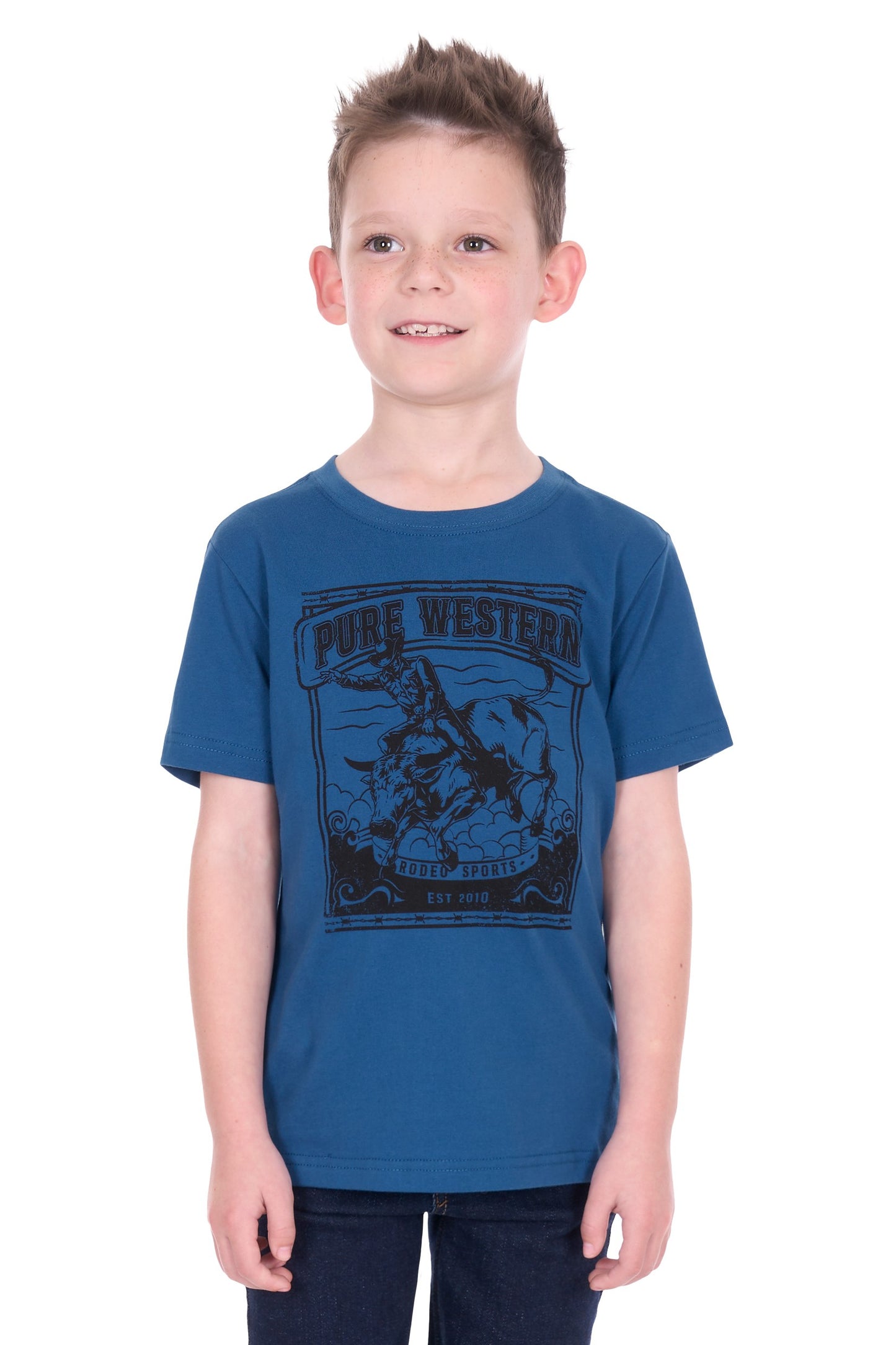 Pure Western Boy's Rodeo Ss Tee
