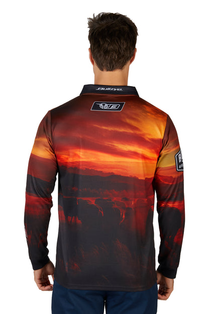 Bullzye Men's Cam L/S Tee