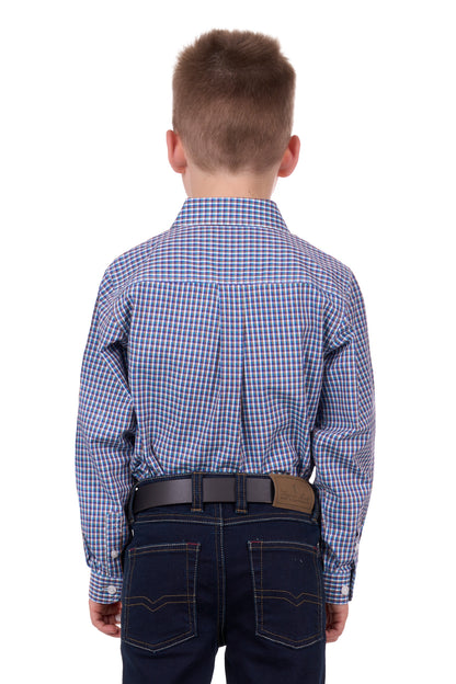 Hard Slog Kids Bobbie Half Placket L/S Shirt