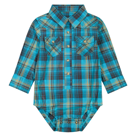 Wrangler Baby Boy's Long Sleeve Western Snap Bodysuit