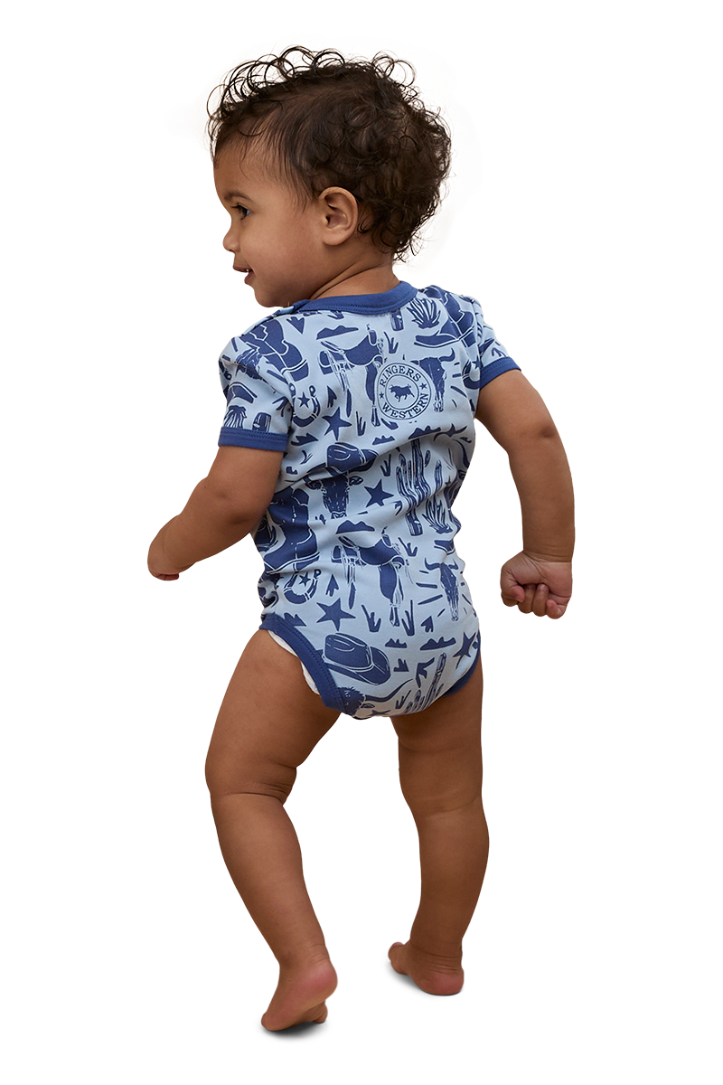 Ringers Western Babies Boot Scootin Ss Romper
