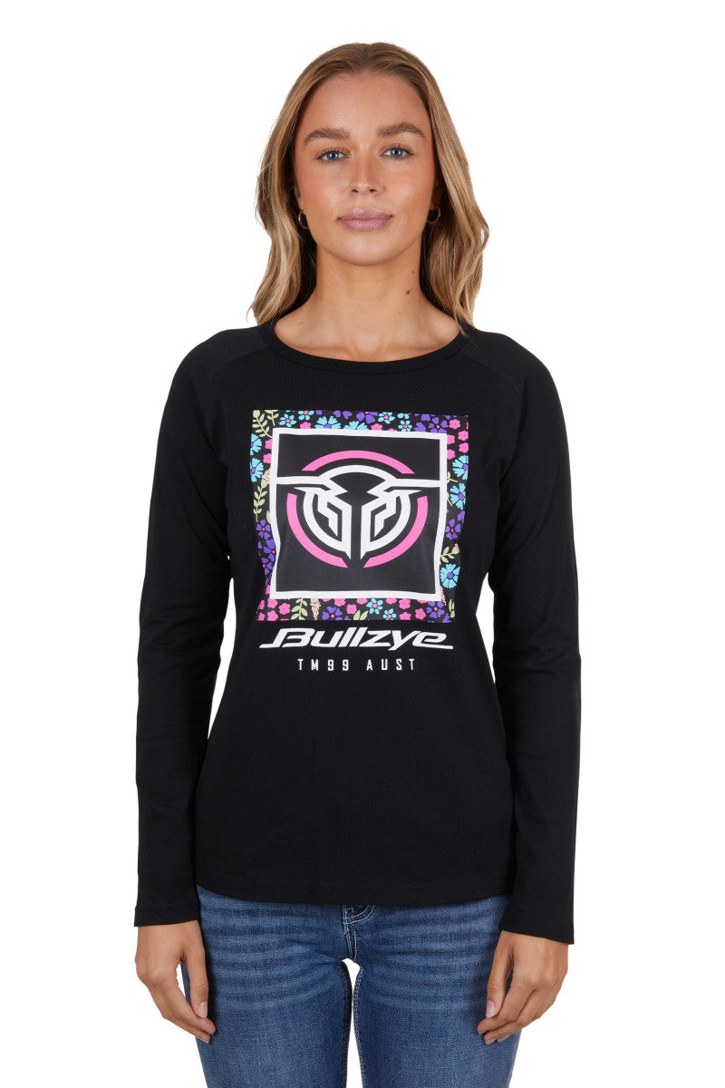 Bullzye Women's Logan L/S Raglan Tee