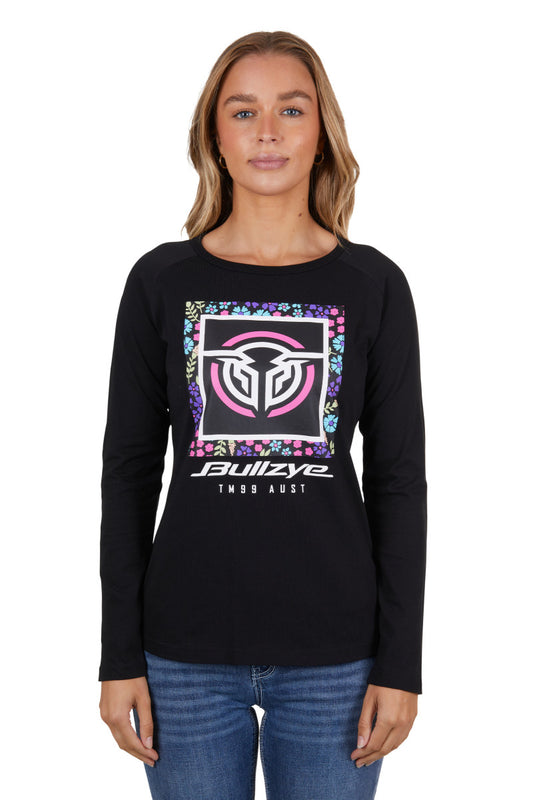 Bullzye Women's Logan L/S Raglan Tee