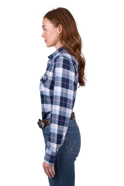 Wrangler Women's Lorna Check Western L/S Shirt