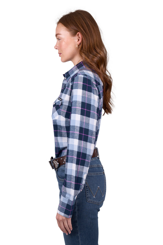 Wrangler Women's Lorna Check Western L/S Shirt