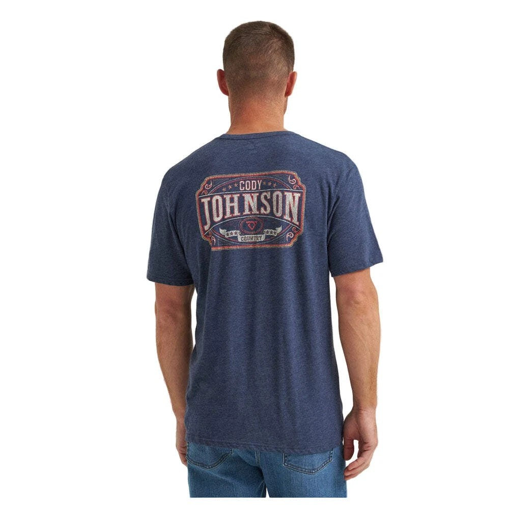 Wrangler Mens Graphic Cody Johnson T Shirt