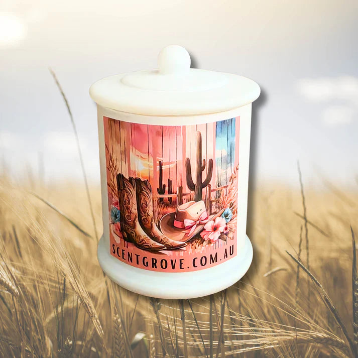 Scent Grove Country Western Wood Wick Soy Candles