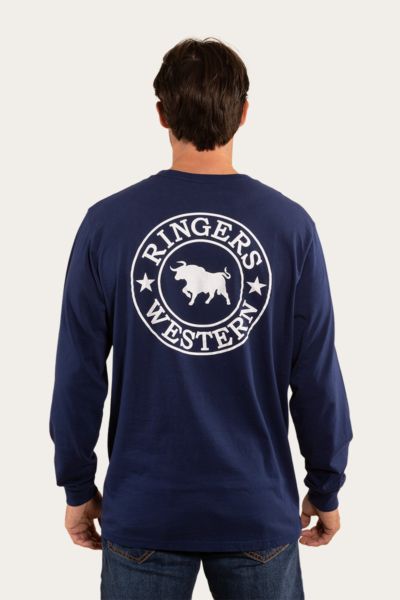 Ringers Western Men's Sig Bull Loose Fit L/S Tee