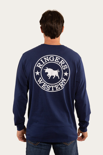 Ringers Western Men's Sig Bull Loose Fit L/S Tee