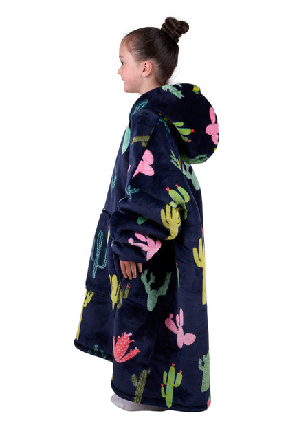 Pure Western Kid's Cactus Print Snuggle Hoodie