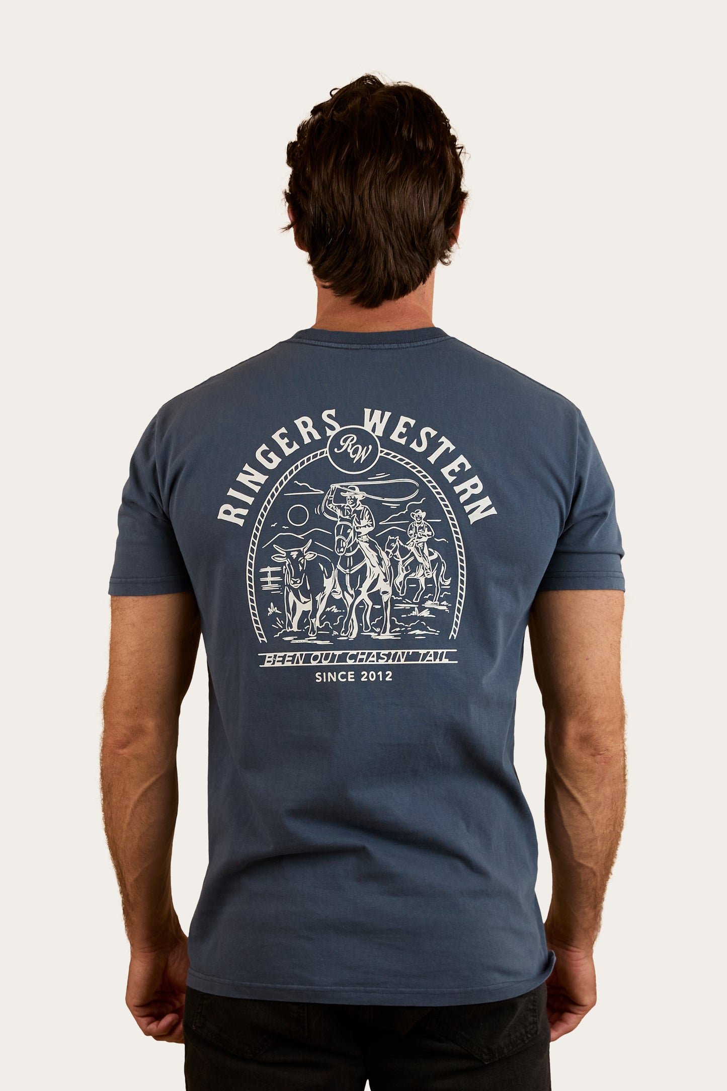 Ringers Western Men's Chasin' Tail Stock Fit Tee