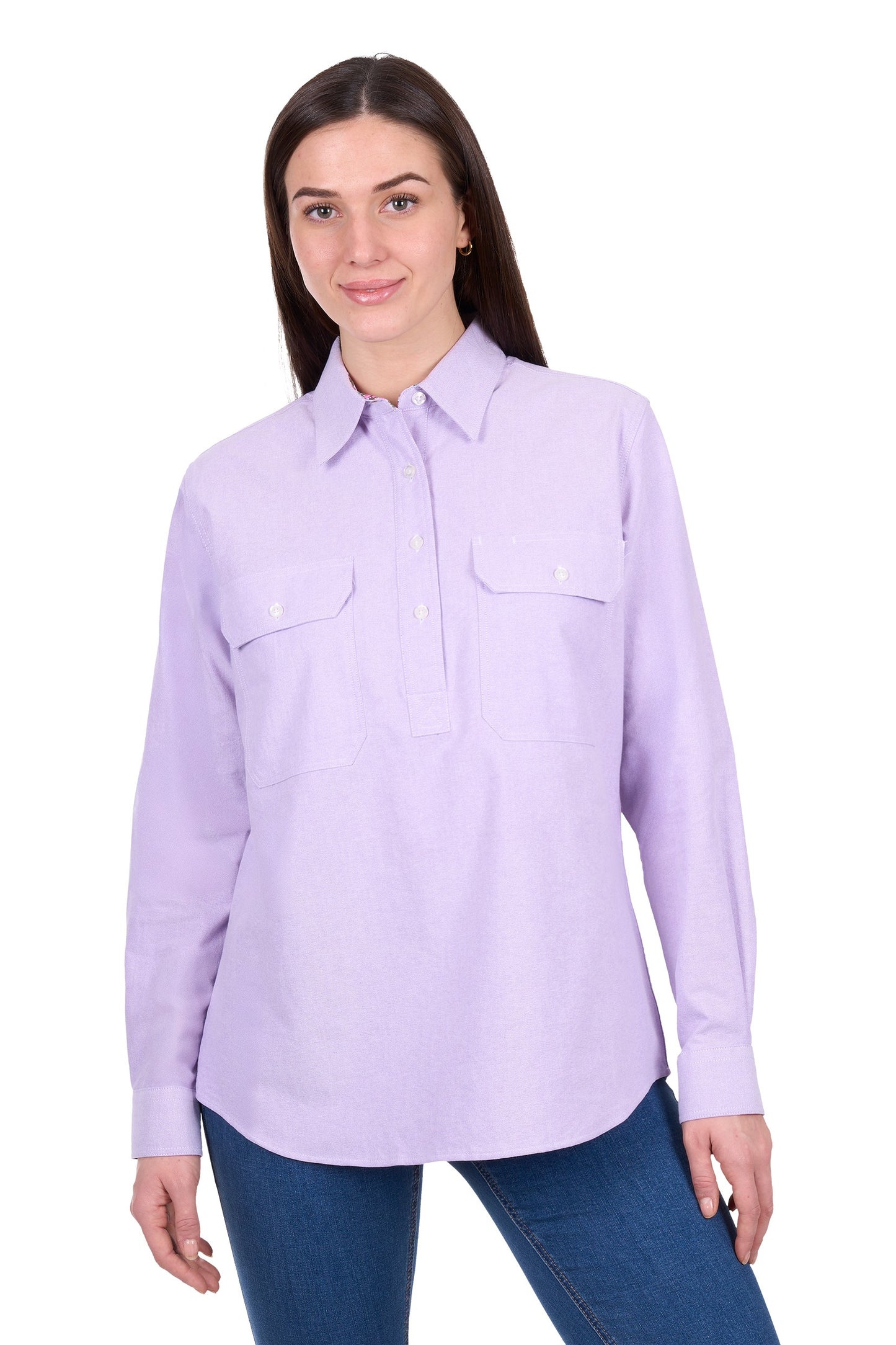 Hard Slog Women's Ginny 1/2 Placket L/S Shirt