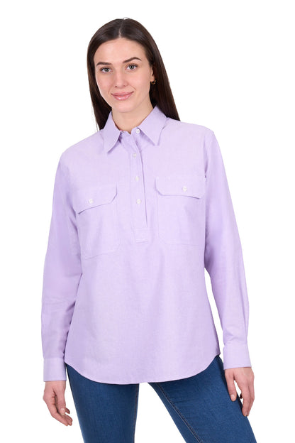 Hard Slog Women's Ginny 1/2 Placket L/S Shirt