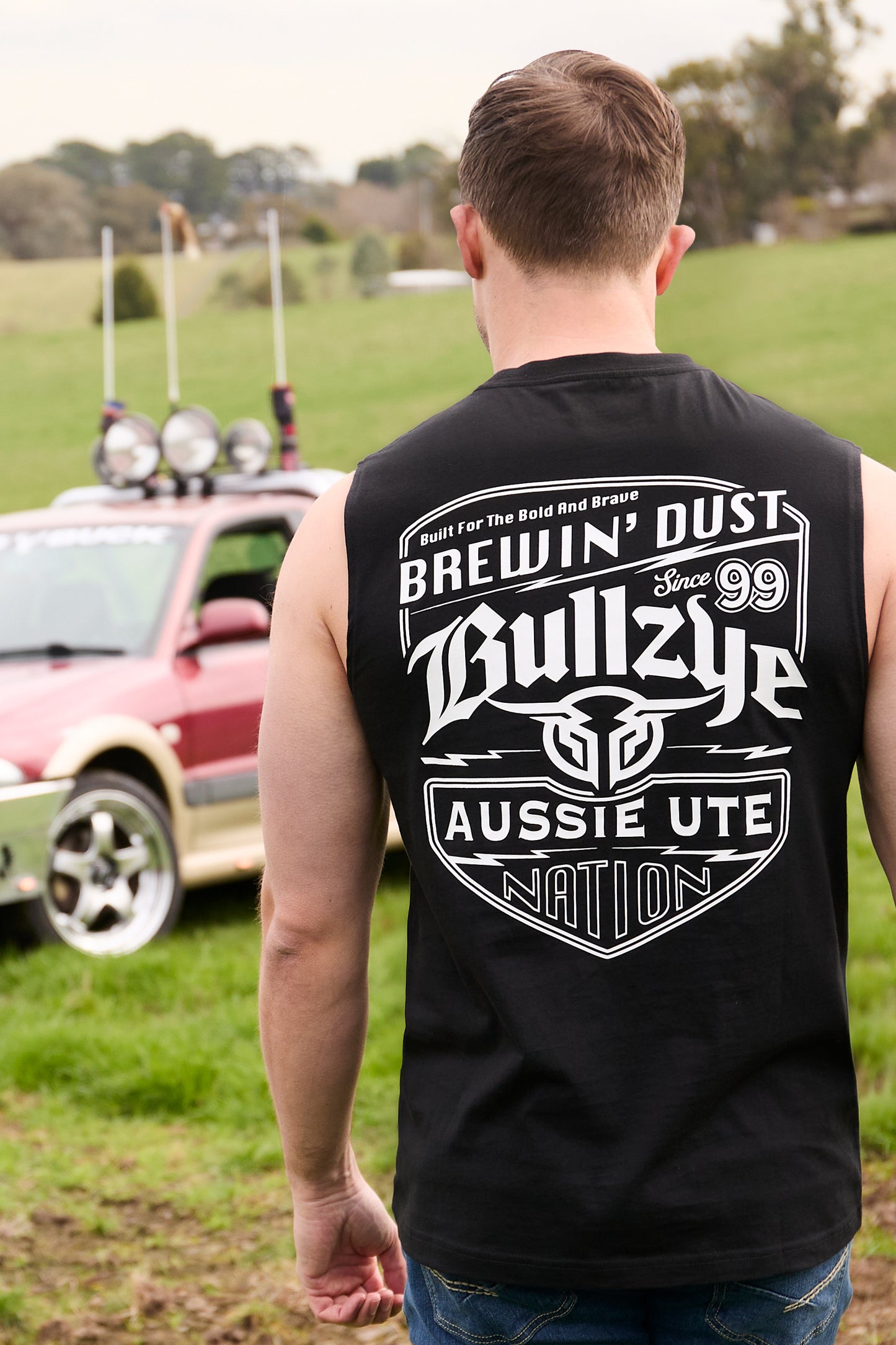 Bullzye Men's Brewin Dust Muscle Tank